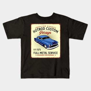 Retro Vintage Automotive Tin Sign Kids T-Shirt